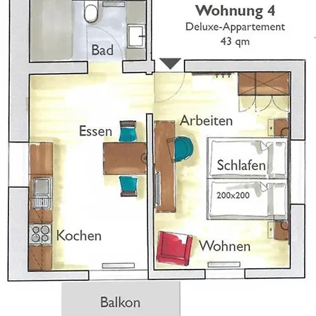 Boardinghouse Apartment *